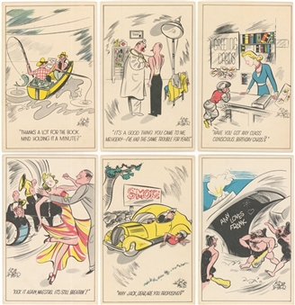 1938 R189 Gum, Inc. "Tintype Cartoons" Near Set (21/24)